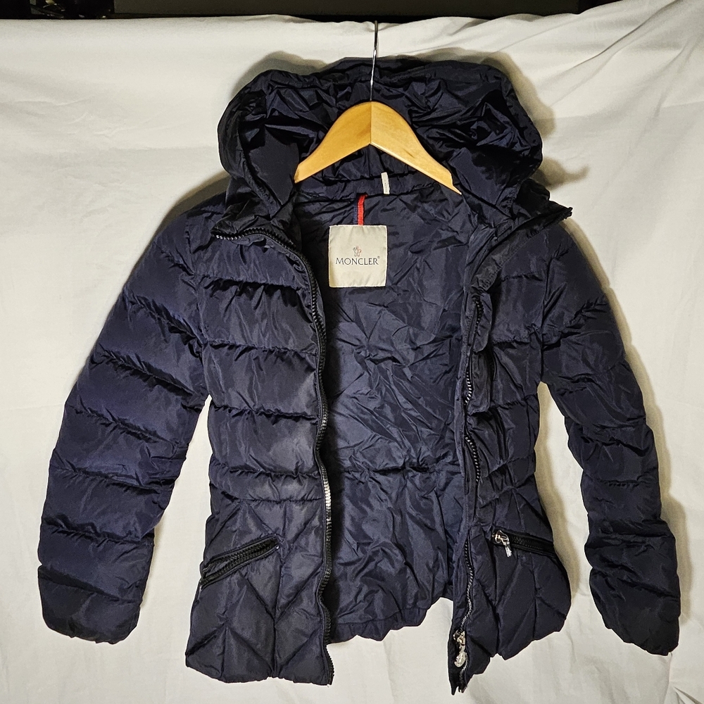 Moncler Navy Puffer Jacket